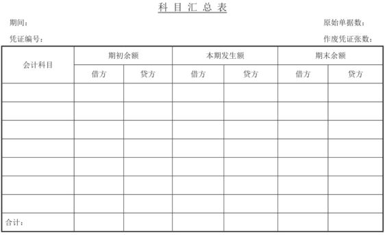 科目汇总表账务处理程序下总分类账的登记方法